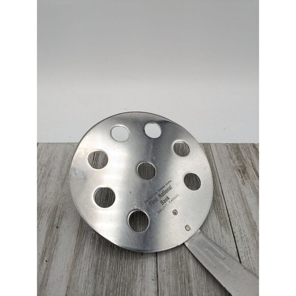 Vernco Stainless Steel 12” Slotted Spatula Pancake Wood Handle Japan Advertising - Picture 2 of 8